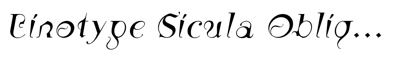 Linotype Sicula Oblique